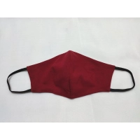 Maska ochronna z bawełny wielorazowego użytku - bordowa